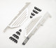 6042 Mr Gasket  S/P WIRE BRKT 87UP SBC CLEAR