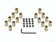 920G Mr Gasket  ROCKER ARM NUTS 3/8 GOLD