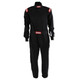 130902RQP Racequip  CHEVRON-1 SUIT SFI-1 BLK SML