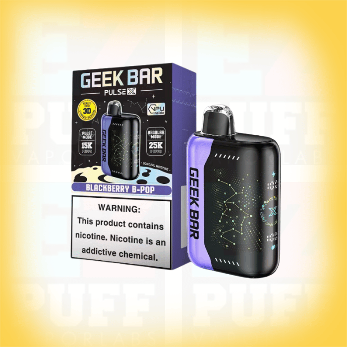 Blackberry B-POP Geek Bar Pulse X | 25K puff Disposable Vape