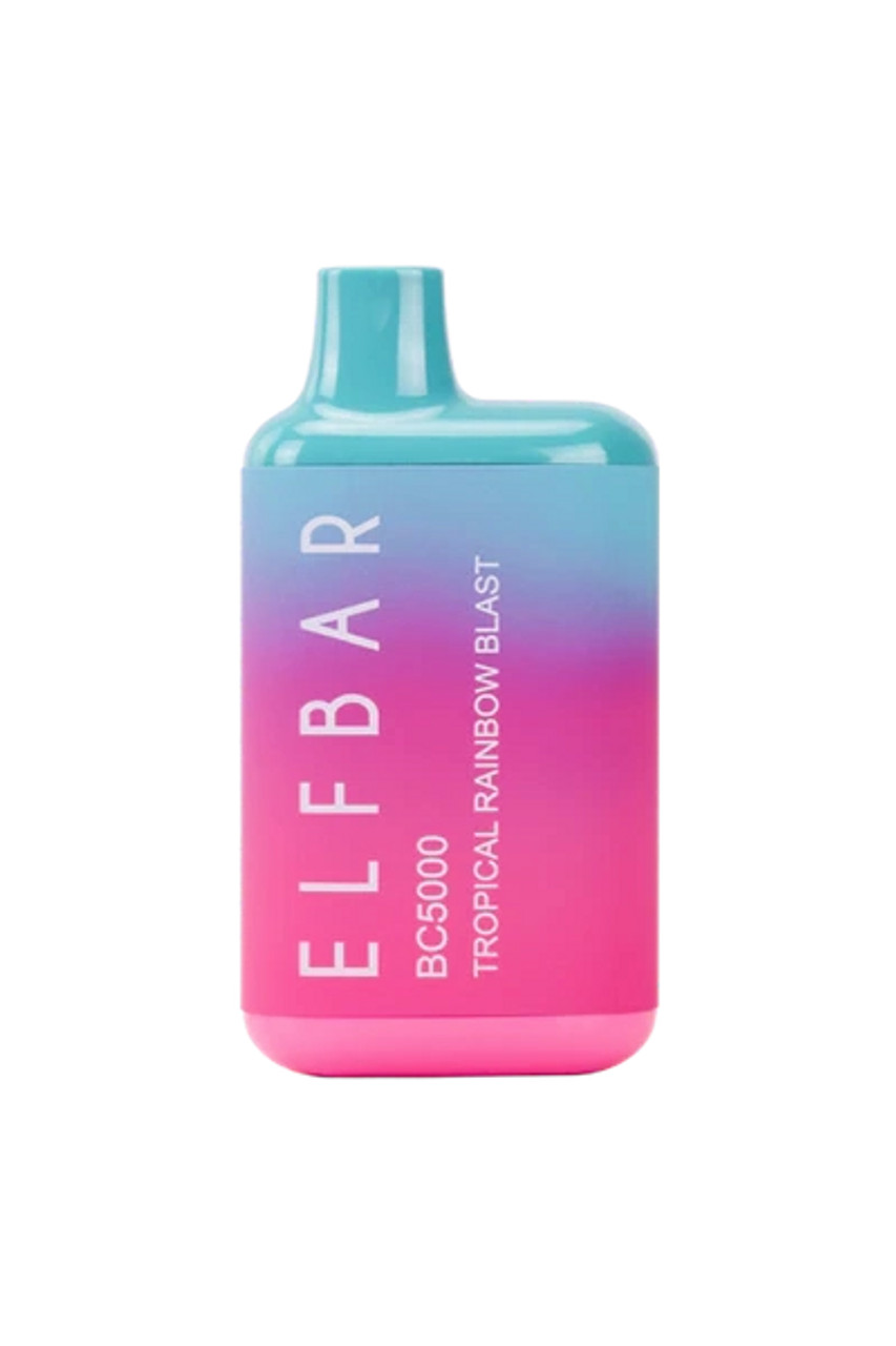 ELF BAR) EB BC5000 Tropical Rainbow Blast