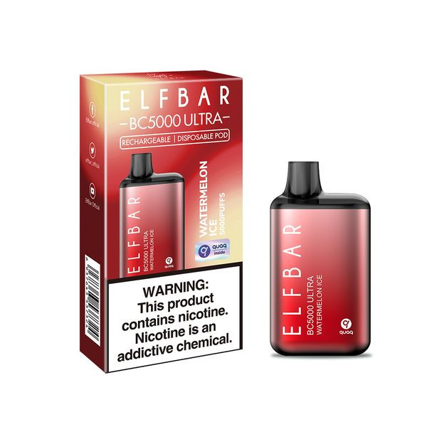 Elf Bar BC5000 Ultra Watermelon Ice Disposable Vape | EZ Puff