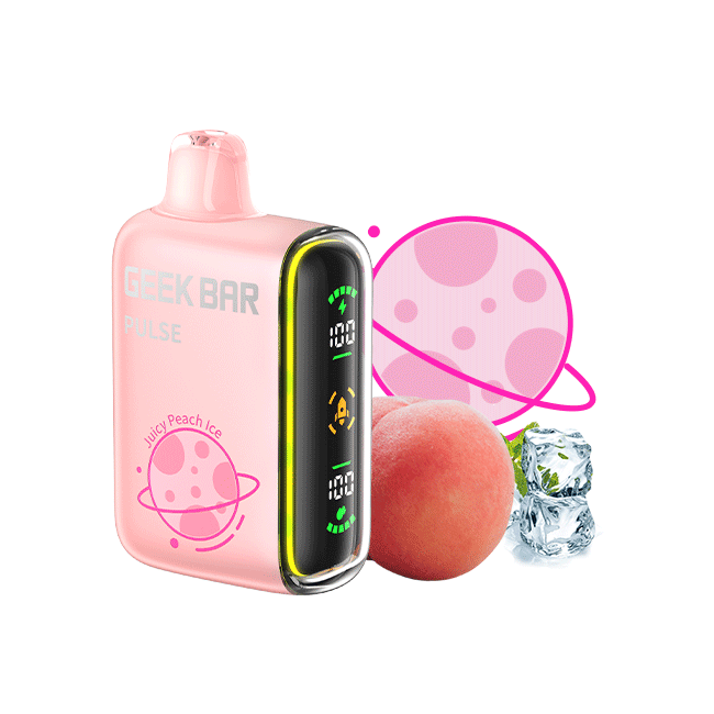 Juicy Peach Ice | Geek Bar Pulse Vape | EZPUFF