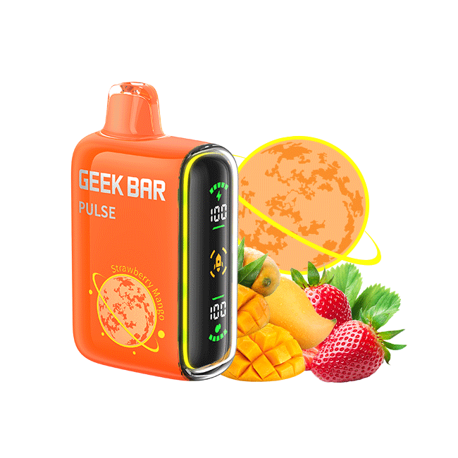 Lemon Head Geek Bar BULK Strawberry Mango Box Of 5 | Geek Bar Pulse Vape |  EZPUFF Australia Strawberry Mango Geek Bar 15000