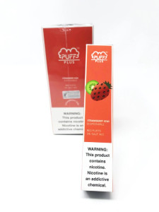 Puff Bar Plus Strawberry Kiwi -
Puff Bar PLUS Strawberry Kiwi takes you into a sweet journey of summer with mouth-watering Kiwi slices and luscious sweet strawberries. It's a lovely blend of two popular fruits that perfectly captures a sweet and tangy experience.
Sporting a 550mAh battery and direct draw system, the Puff Bar PLUS has enough power to deliver excellent flavor without any charging or complicated settings. PUFF PLUS has double the PUFFS, making it the longest-lasting disposables out in the market. Just inhale to fire up the pre-filled device. After your PUFF BAR PLUS runs out of juice and/or battery, simply buy a replacement.
Specifications and Features:
- Disposable Device requires No Maintenance, Charging or Refilling
- Pre-Filled: 3.2mL Salt Nic
- Internal Battery: 550mAh
- Pre-charged, Simply puff on the device to activate
- Pre-filled, no need for messy refills
- Salt Nicotine: 5%, (50MG) Salt Nic inside for an accurate cigarette-style throat hit
- Up to 800+ Puffs per disposable, approximately equivalent to 2 pack of cigarettes (40 cigarettes)
- Compact and Portable Puff Bar Plus Strawberry Kiwi -
Puff Bar PLUS Strawberry Kiwi takes you into a sweet journey of summer with mouth-watering Kiwi slices and luscious sweet strawberries. It's a lovely blend of two popular fruits that perfectly captures a sweet and tangy experience.
Sporting a 550mAh battery and direct draw system, the Puff Bar PLUS has enough power to deliver excellent flavor without any charging or complicated settings. PUFF PLUS has double the PUFFS, making it the longest-lasting disposables out in the market. Just inhale to fire up the pre-filled device. After your PUFF BAR PLUS runs out of juice and/or battery, simply buy a replacement.
Specifications and Features:
- Disposable Device requires No Maintenance, Charging or Refilling
- Pre-Filled: 3.2mL Salt Nic
- Internal Battery: 550mAh
- Pre-charged, Simply puff on the device to activate
- Pre-filled, no need for messy refills
- Salt Nicotine: 5%, (50MG) Salt Nic inside for an accurate cigarette-style throat hit
- Up to 800+ Puffs per disposable, approximately equivalent to 2 pack of cigarettes (40 cigarettes)
- Compact and Portable