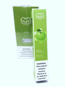 Puff Bar Plus Apple ICE -
Puff Bar PLUS Apple Ice takes you into a sweet journey of summer with mouth-watering ice slices and luscious sweet apple. It's a lovely blend of two popular fruits that perfectly captures a sweet and tangy experience.
Sporting a 550mAh battery and direct draw system, the Puff Bar PLUS has enough power to deliver excellent flavor without any charging or complicated settings. PUFF PLUS has double the PUFFS, making it the longest-lasting disposables out in the market. Just inhale to fire up the pre-filled device. After your PUFF BAR PLUS runs out of juice and/or battery, simply buy a replacement.
Specifications and Features:
- Disposable Device requires No Maintenance, Charging or Refilling
- Pre-Filled: 3.2mL Salt Nic
- Internal Battery: 550mAh
- Pre-charged, Simply puff on the device to activate
- Pre-filled, no need for messy refills
- Salt Nicotine: 5%, (50MG) Salt Nic inside for an accurate cigarette-style throat hit
- Up to 800+ Puffs per disposable, approximately equivalent to 2 pack of cigarettes (40 cigarettes)
- Compact and Portable Puff Bar Plus Apple ICE -
Puff Bar PLUS Apple Ice takes you into a sweet journey of summer with mouth-watering ice slices and luscious sweet apple. It's a lovely blend of two popular fruits that perfectly captures a sweet and tangy experience.
Sporting a 550mAh battery and direct draw system, the Puff Bar PLUS has enough power to deliver excellent flavor without any charging or complicated settings. PUFF PLUS has double the PUFFS, making it the longest-lasting disposables out in the market. Just inhale to fire up the pre-filled device. After your PUFF BAR PLUS runs out of juice and/or battery, simply buy a replacement.
Specifications and Features:
- Disposable Device requires No Maintenance, Charging or Refilling
- Pre-Filled: 3.2mL Salt Nic
- Internal Battery: 550mAh
- Pre-charged, Simply puff on the device to activate
- Pre-filled, no need for messy refills
- Salt Nicotine: 5%, (50MG) Salt Nic inside for an accurate cigarette-style throat hit
- Up to 800+ Puffs per disposable, approximately equivalent to 2 pack of cigarettes (40 cigarettes)
- Compact and Portable
