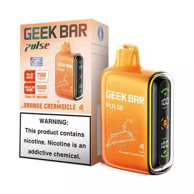Orange Geek Bar Pulse Orange Creamsicle Geek Bar Pulse Disposable Vape Best Orange  Creamsicle Vape