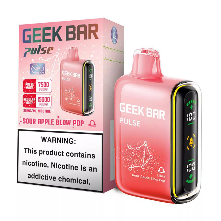 Sour Apple Blow Pop Geek Bar Pulse Vape