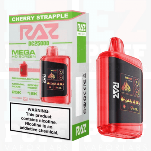 Vape Flavor Cherry Strapple RAZ LTX 25k Disposable Vape Cherry