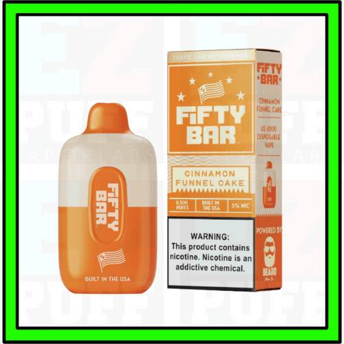 elf bar vape uk Cinnamon Funnel Cake Fifty Bar | 6.5K puff Disposable Vape
