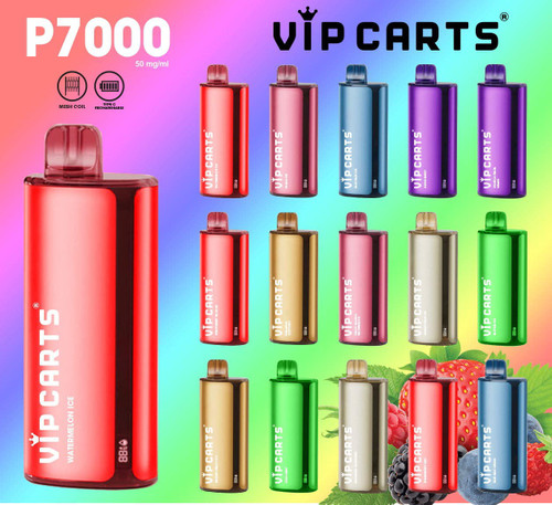 vip vap WHOLESALE VIP CARTS P7000 by VCAN Vapor Disposable Vape Box of 5
