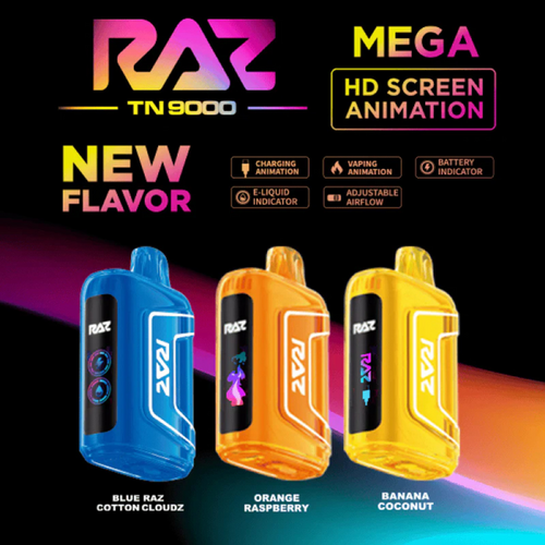 Raz TN9000 Disposable Vape: Explore Raz Flavors at EZPUFF