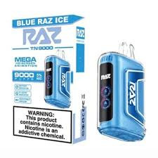 Blue Raz Ice Raz Flavor TN9000: Top Geekvape Disposable Available at EZPUFF