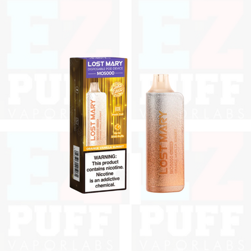 Orange Vanilla Sunset LOST MARY MO5000 Glitter Edition | EZPUFF Orange Vanilla Sunset LOST MARY MO5000 Glitter Edition | EZPUFF