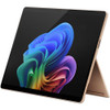 Warm sand-toned Dune color Microsoft Surface Pro 11 tablet featuring a brilliant 13-inch OLED touchscreen workspace.