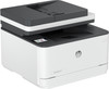 The HP LaserJet Pro MFP 3101sdw monochrome laser printer in professional white, featuring its 2.7-inch color touchscreen and 50-sheet automatic document feeder.