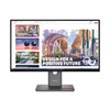 Lenovo ThinkVision P27QD-40 27-inch QHD monitor in Raven Black featuring an ergonomic stand and ultra-thin bezels