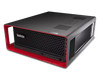Front perspective view of the professional Lenovo ThinkStation P8 chassis.