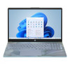 The interior keyboard deck showcases a sophisticated Swaying Blooms pattern surrounding a full-size soft gray keyboard.