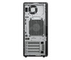 Rear-facing view of the tower chassis layout showcasing extensive USB connectivity, display outputs, and Ethernet port.
