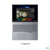 Overhead view of the backlit keyboard and precision touchpad on the Lenovo ThinkBook 16 G9.