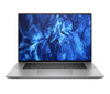 HP ZBook Studio 16 G11 Mobile Workstation – Front open view in Meteor Silver showcasing 16-inch WQUXGA 4K OLED touchscreen