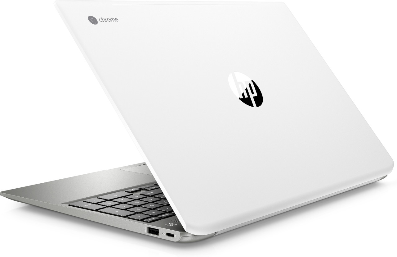 HP Chromebook ホワイト シルバー HP Chromebook Laptop with Large 15.6