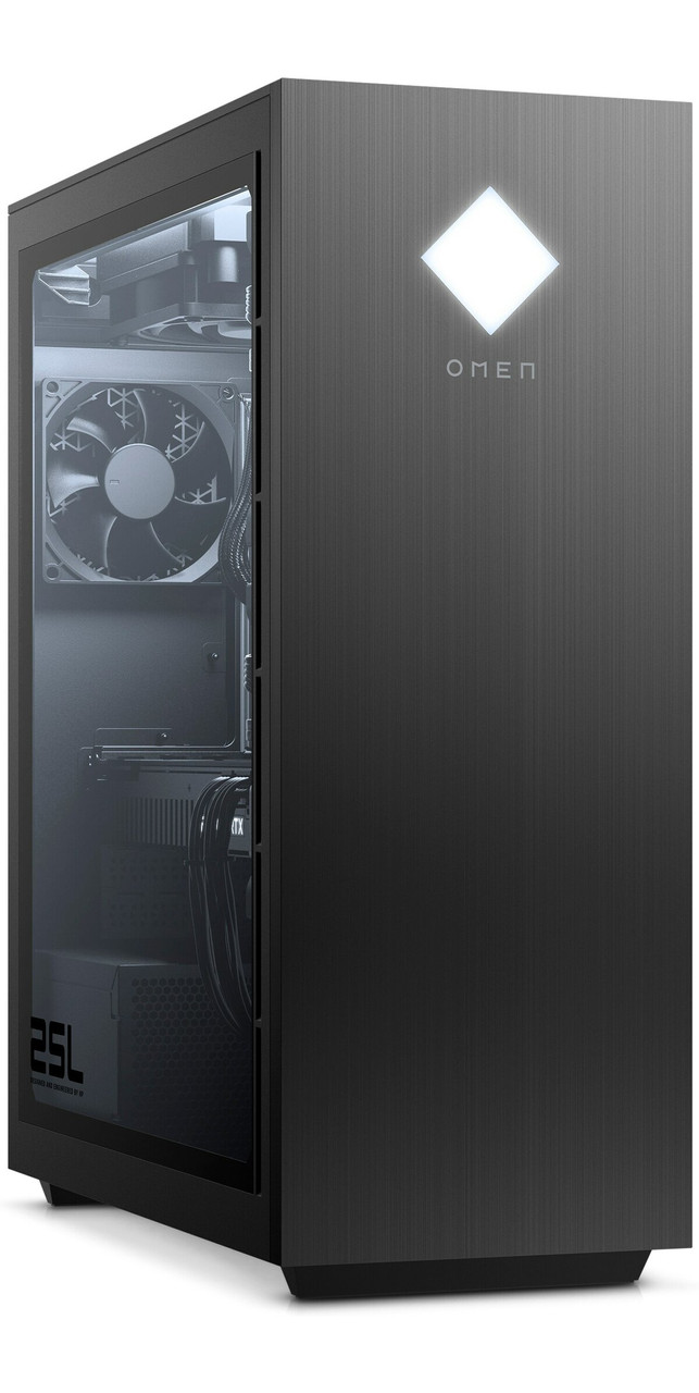 HP Omen OMEN 25L Gaming Desktop – Intel i7 – 3.00GHz, 16GB RAM, 1TB HDD +  512GB SSD, GeForce RTX 2060 Super 8GB