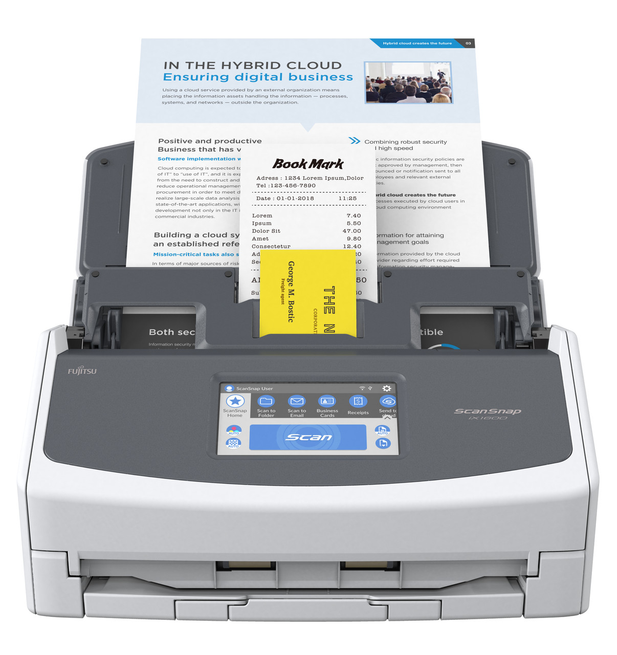 Ricoh Manufacturer Renewed Fujitsu Scansnap Ix1600 Touch Screen  