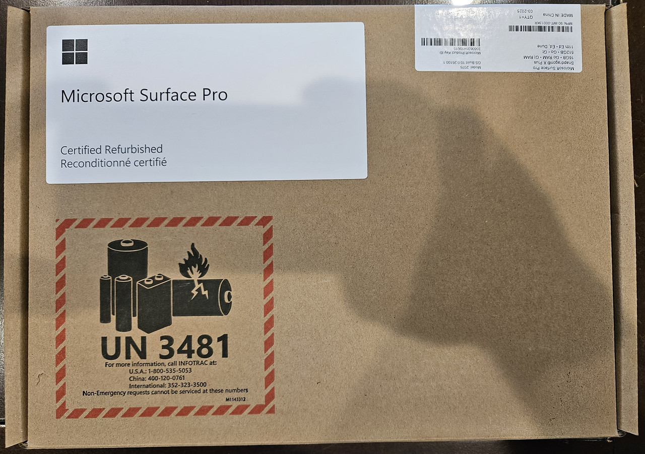 Microsoft Surface Pro 11 - Snapdragon X Plus, 16GB RAM, 512GB SSD