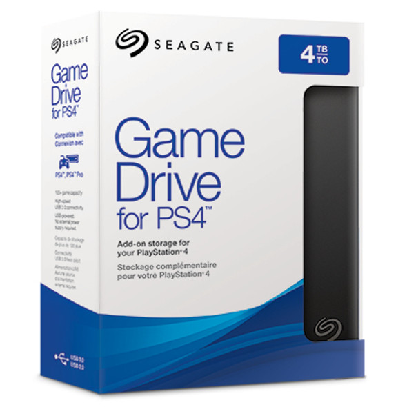 Seagate 4TB Game Drive For PS4 Portable USB 3.0 Seagate 4TB Game Drive For PS4 Portable USB 3.0
