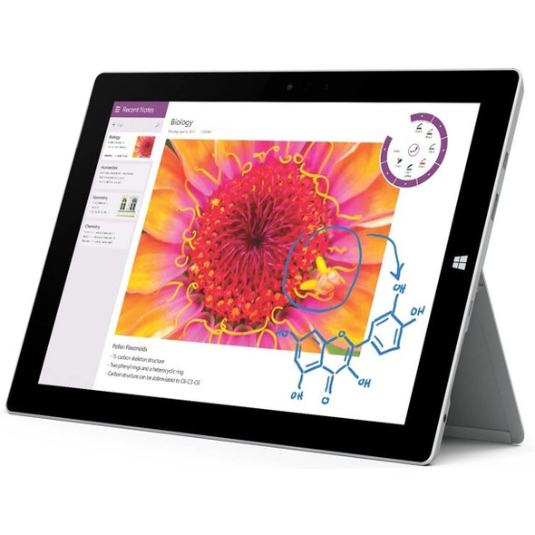 Microsoft Surface 3 Tablet - 10.8" Touch, 1.60GHz, 4GB RAM, 64GB eMMC, Keyboard, Windows 10 Pro Microsoft Surface 3 Tablet - 10.8" Touch, 1.60GHz, 4GB RAM, 64GB eMMC, Keyboard, Windows 10 Pro