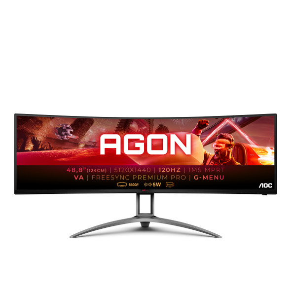 AOC AGON 3 AG493UCX - 49" 5120 x 1440 pixels LED Computer Monitor