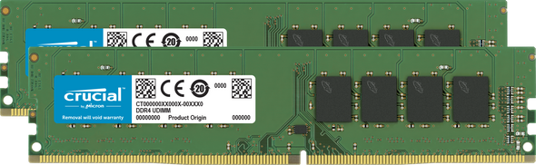 Micron 32gb Kit (16gbx2) Ddr4-3200 Udimm Memory Modules