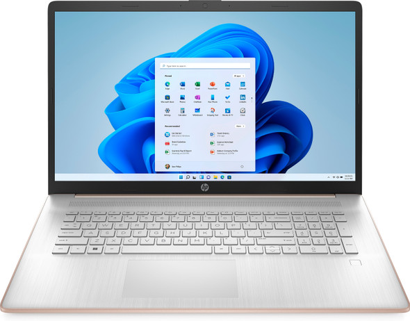 HP Laptop 17-cn0045nr - 17.3" Display, Intel Celeron, 4GB RAM, 256GB SSD, Windows S Mode, Pale Rose Gold