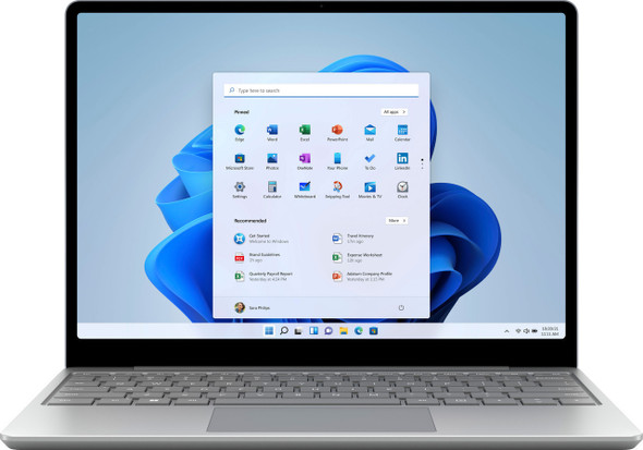 Microsoft Surface Laptop Go 2 Laptop – 12.4” Touch, Intel i5, 16GB RAM, 256GB SSD, Windows 11 S, Platinum
