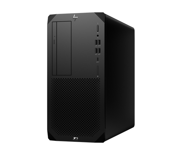 HP Z2 G9 Tower Workstation with Intel Core i7-14700 processor, 16GB DDR5 RAM, 512GB SSD, and NVIDIA T400 graphics—designed for professional-grade CAD, 3D modeling, and secure Windows 11 Pro workflows in compact tower form