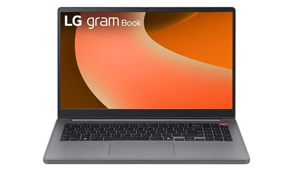 LG gram Book 15UB50T-V (B2) Business Laptop in Titan Silver with 15.6-inch FHD display and numeric keypad