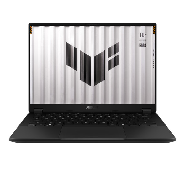 ASUS TUF Gaming A14 FA401 laptop featuring Ryzen AI 7 350 processor, NVIDIA RTX 5060 GPU, 16GB LPDDR5X RAM, 1TB SSD, and a 14-inch 2.5K 165Hz display; sleek Copilot+ PC design optimized for high-performance gaming and AI-enhanced productivity.