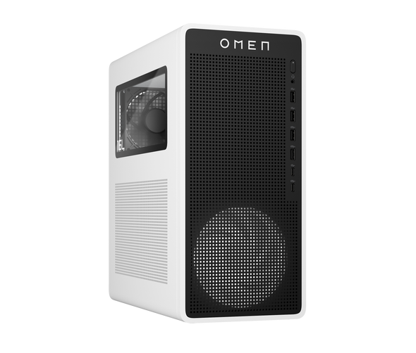 HP OMEN 16L Gaming Desktop TG03-0110 PC | Intel Core Ultra 5, RTX 3050, 512GB SSD, 8GB RAM, White