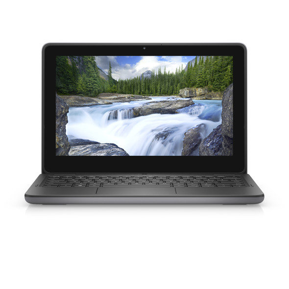 Dell Latitude 3140 2-in-1 Notebook with Intel N200 processor, 4GB LPDDR5X memory, 128GB UFS storage, and 11.6-inch touchscreen—shown running Windows 11 Pro, designed for flexible learning, mobility, and everyday productivity