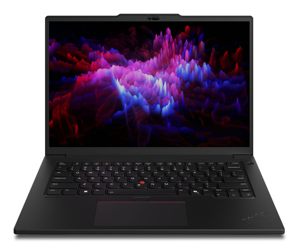 Lenovo ThinkPad P14s Gen 6 AI laptop in black, 14.5-inch IPS 2560x1600 display, Intel Core Ultra 7, 32GB DDR5 RAM, 1TB SSD, NVIDIA RTX PRO 500 graphics, Windows 11 Pro