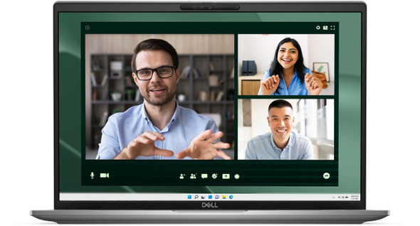 Dell Latitude 7650 Business 16-inch grey laptop, Intel Core Ultra 5, 16GB RAM, 256GB SSD, Windows 11 Pro, front view
