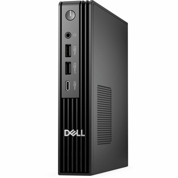 Dell Pro Micro Plus QBM1250 desktop in black with Intel Core Ultra 5-235, 16GB DDR5, 256GB NVMe, AI Boost, micro form factor