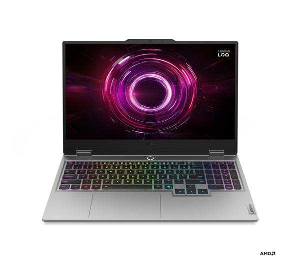 Lenovo LOQ 15AHP10 gaming laptop with Ryzen 5 processor, RTX 5050 graphics, 144Hz FHD display, AI-ready design