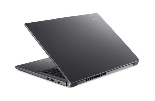 Side profile of Acer Aspire 14 AI laptop highlighting slim 0.67 inch design