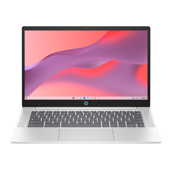 HP Chromebook 14a-nf0020ca 14" FHD Laptop Intel Processor N100 8GB RAM 128GB UFS ChromeOS, Glacier Silver (Refurbished)