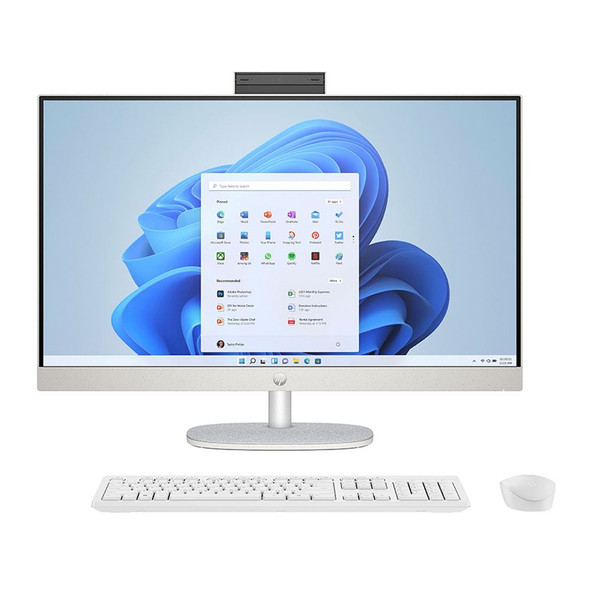 HP 27-cr1000 27" Touchscreen FHD AIO Intel Core Ultra 7 155U 16GB DDR5 RAM 1TB NVMe SSD Windows 11 Home White (Refurbished)