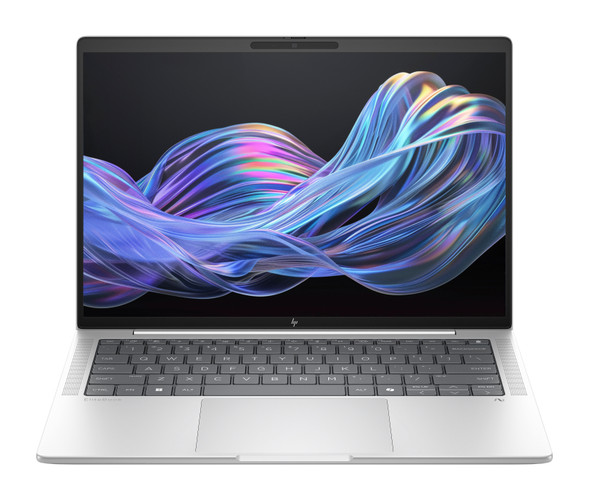 HP EliteBook X G1i Notebook with touchscreen, 14-inch display, and natural silver finish.