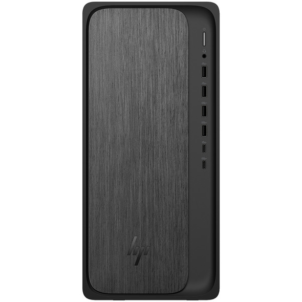 HP OmniDesk M02-0095m Tower AI PC – AMD Ryzen 7 8700G, 16GB RAM, 2TB SSD, W11H – Gray Wood (HP Certified Refurbished)